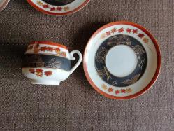 VINTAGE 6 ADET JAPON MALI  PORSELEN TÜRK KAHVESİ FİNCAN TAKIMI