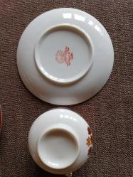 VINTAGE 6 ADET JAPON MALI  PORSELEN TÜRK KAHVESİ FİNCAN TAKIMI