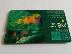 T.TELEKOM 3 .YIL: TELEFON KARTI 1998