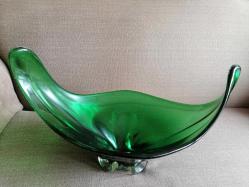 VINTAGE MURANO YEŞİL CAM GONDOL