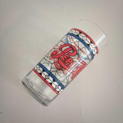 Pepsi Tiffany Vitray Bardak - Ağ Desenli