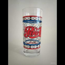 Pepsi Tiffany Vitray Bardak - Ağ Desenli