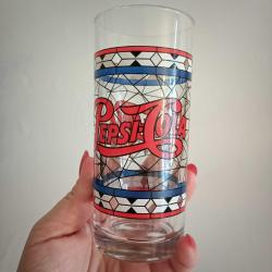 Pepsi Tiffany Vitray Bardak - Ağ Desenli