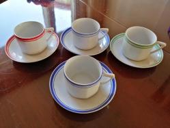 VINTAGE 4 ADET PORSELEN ÇAY FİNCANI