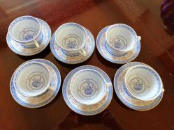 VINTAGE 6 ADET ÇİN PORSELENİ ÇAY FİNCANI