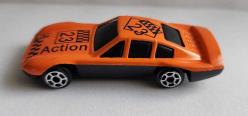 VINTAGE METAL-PLASTİK MODEL ARABA. YARIŞ ARABASI-TURUNCU. İKİNCİ EL.