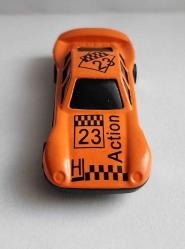 VINTAGE METAL-PLASTİK MODEL ARABA. YARIŞ ARABASI-TURUNCU. İKİNCİ EL.