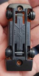 VINTAGE METAL-PLASTİK MODEL ARABA. YARIŞ ARABASI-TURUNCU. İKİNCİ EL.