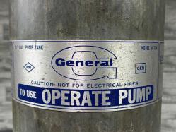 Nadir Antika Amerikan General Marka Pompalı Yangın Söndürücü Tüpü