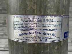 Nadir Antika Amerikan General Marka Pompalı Yangın Söndürücü Tüpü