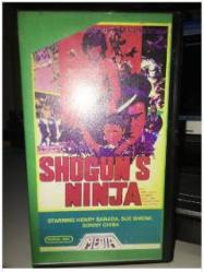SHOGUN'S NINJA VHS MEDIA VIDEO SONNY CHIBA MARTIAL ARTS ACTION 80'S CULT CLASSIC