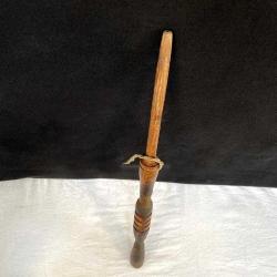 Antika Ahşap İp Halat Örme Aleti