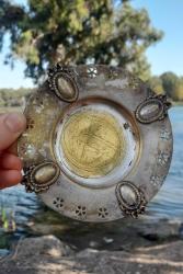 Antika 19 y.y. Argentor fiyonklu tabak