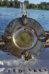 Antika 19 y.y. Argentor fiyonklu tabak