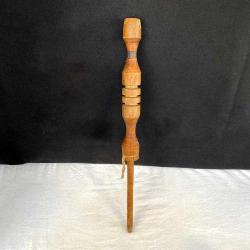 Antika Ahşap 43 cm İp ve Halat Örme Tamir Aleti