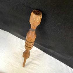 Antika Ahşap 43 cm İp ve Halat Örme Tamir Aleti