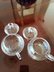 VINTAGE 2 ADET PAŞABAHÇE KAPAKLI CAM REÇELLİK