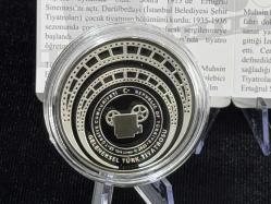 Muhsin Ertuğrul – Geleneksel Türk Tiyatrosu Serisi No:6 Gümüş Hatıra Sikkesi (Darphane, 925 Ayar, Proof)