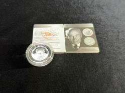 Muhsin Ertuğrul – Geleneksel Türk Tiyatrosu Serisi No:6 Gümüş Hatıra Sikkesi (Darphane, 925 Ayar, Proof)