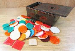 EsKi KUMAR FİŞLERİ AntiKa TENEKE KUTU İÇİNDE........