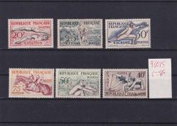 FRANSA spor DAMGASIZ  MNH seri 4400 tl katalok değeri