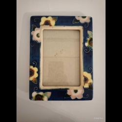 Vintage Çiçekli Seramik Çerçeve