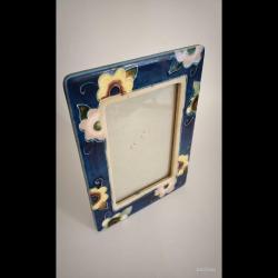 Vintage Çiçekli Seramik Çerçeve