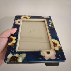 Vintage Çiçekli Seramik Çerçeve