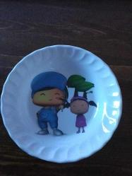 PEPEE Figürlü 15 cm çapında plastik tabak