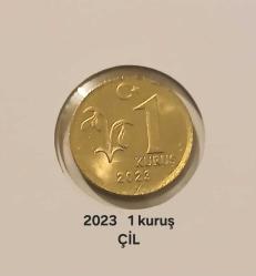 2023 yılı 1 kuruş  çil+