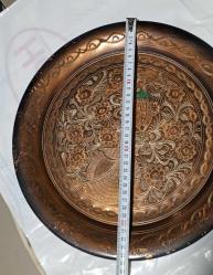 El İşlemesi Bakır Dekoratif Tabak