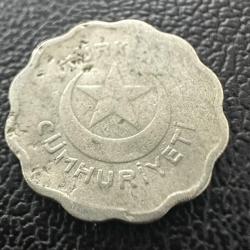 Papatya 1 Kuruş 1938. Göbekten Çok Hafifi Bombeli