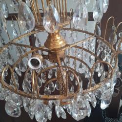 Pirinç Kasnaklı Antika  Avize