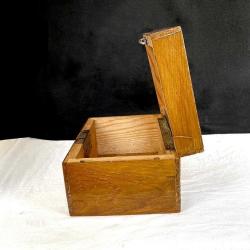 Nostaljik Gömme Kilitli Ahşap Kutu