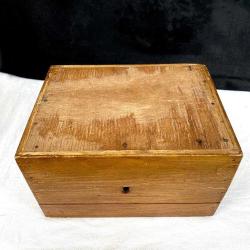 Nostaljik Gömme Kilitli Ahşap Kutu