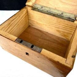 Nostaljik Gömme Kilitli Ahşap Kutu