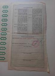 TUTUM BANKASI NAMA MUHARRER HİSSE SENEDİ...