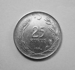 454// 25 Kuruş (1974) Çil