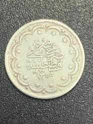 1255/7 Gümüş 5 Kuruş ÇÇT+