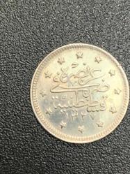 1327/5 Gümüş 2 Kuruş R( Nadir) ÇA