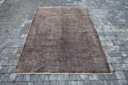 EL DOKUMA KAHVERENGİ VİNTAGE HALI 170 CM X 230 CM