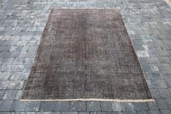 EL DOKUMA KAHVERENGİ VİNTAGE HALI 170 CM X 230 CM