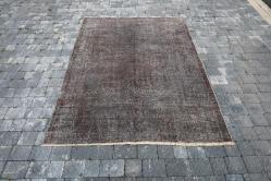 EL DOKUMA KAHVERENGİ VİNTAGE HALI 170 CM X 230 CM