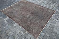 EL DOKUMA KAHVERENGİ VİNTAGE HALI 170 CM X 230 CM