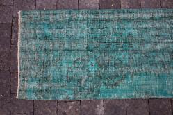 EL DOKUMA YEŞİL VİNTAGE YOLLUK 60 CM X 275 CM