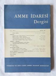 AMME İDARESİ DERGİSİ, Yıl: 1968 - 1989, 1/1, 9/1,4, 10/3, 11/3, 13/2, 18/1, 19/2,3,4, 20/2,3, 21/1,2,4, 22/3 [16 ADET]