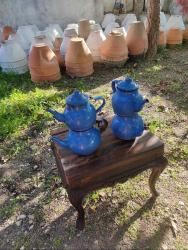 2 ADET VİNTAGE EMAYE ÇAYDANLIK