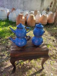 2 ADET VİNTAGE EMAYE ÇAYDANLIK