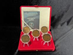 Darphane 2015 Çanakkale Zaferi'nde Türk Donanması - Bronz Sikke Hatıra Para Seti Kutulu Sertifikalı