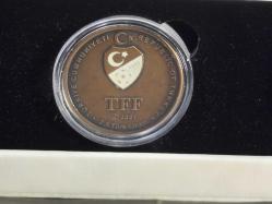 2021 Beşiktaş 16.Şampiyonluk Süper Lig Şampiyonluğu Özel Hatıra Para Bronz Gümüş Sikke Seti (Darphane)